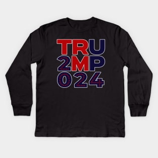 Trump 2024 Kids Long Sleeve T-Shirt